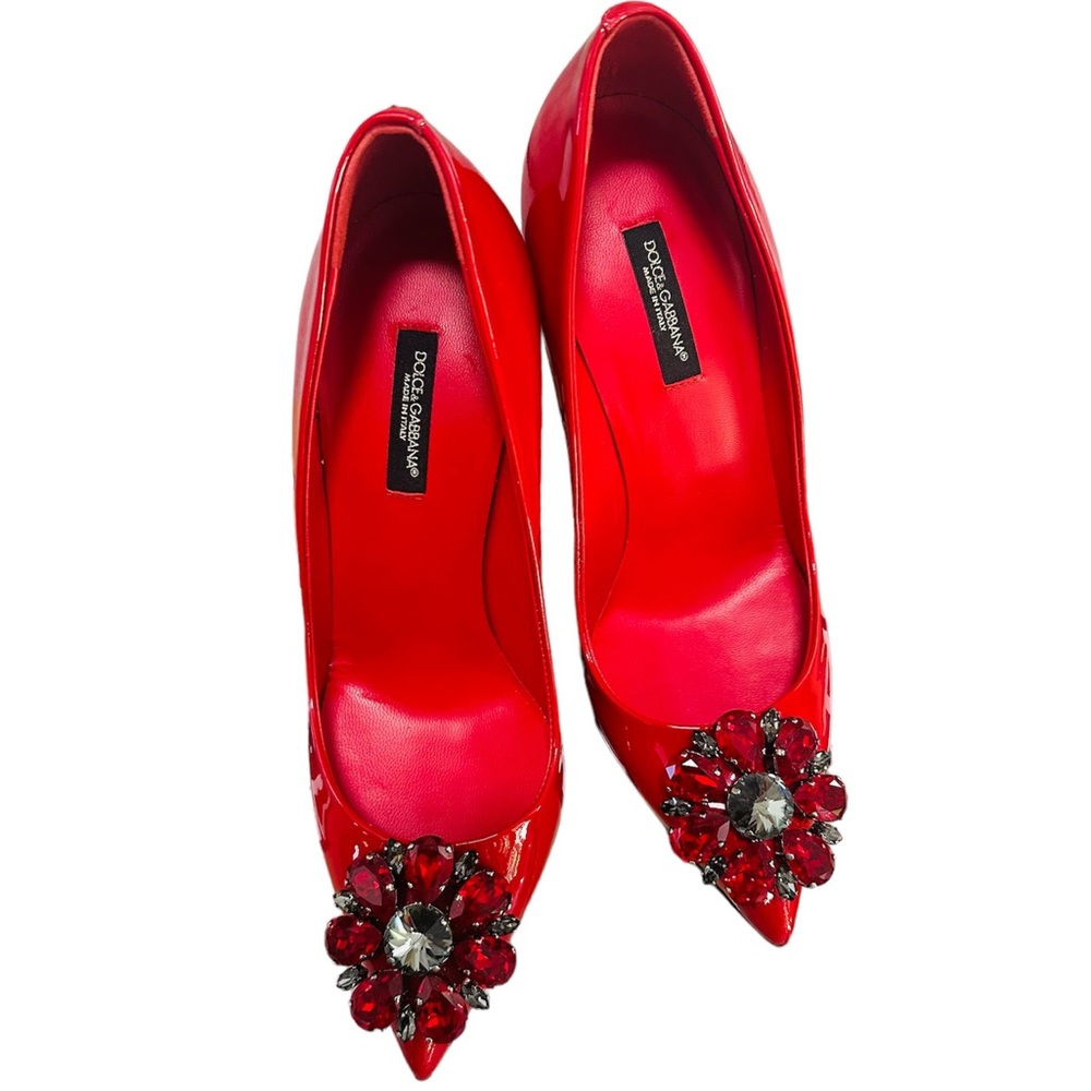 Dolce Gabbana red hot heel pumps